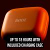 imageRDE Wireless Micro  Compact Wireless Microphone Camera Kit Two Mics with Camera Receiver Smartphone Receiver and Charge Case for Content Creation  USBC BlackUSBC Orange