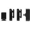 imageRDE Wireless Micro  Compact Wireless Microphone Camera Kit Two Mics with Camera Receiver Smartphone Receiver and Charge Case for Content Creation  USBC BlackUSBC Camera Kit