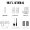imageRDE Wireless Micro  Compact Wireless Microphone Camera Kit Two Mics with Camera Receiver Smartphone Receiver and Charge Case for Content Creation  USBC BlackWhite