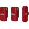 imageRDE Wireless Micro  Compact Wireless Microphone Camera Kit Two Mics with Camera Receiver Smartphone Receiver and Charge Case for Content Creation  USBC BlackUSBC Red