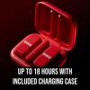 imageRDE Wireless Micro  Compact Wireless Microphone Camera Kit Two Mics with Camera Receiver Smartphone Receiver and Charge Case for Content Creation  USBC BlackUSBC Red