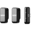 imageRDE Wireless Micro  Compact Wireless Microphone Camera Kit Two Mics with Camera Receiver Smartphone Receiver and Charge Case for Content Creation  USBC BlackBlack
